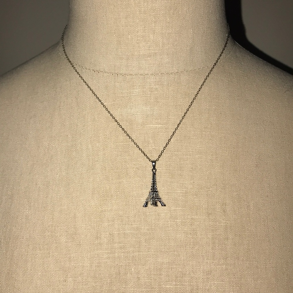 Silver Eiffel Tower Pendant